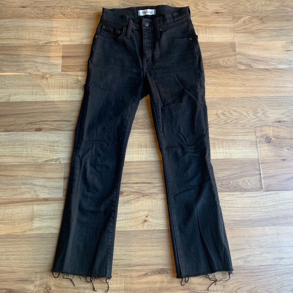 Madewell Cali Demi Boot Jean in Black
